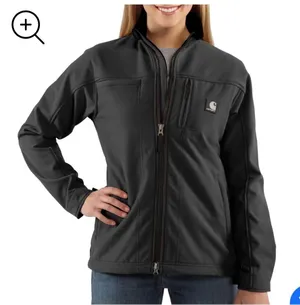 Carhartt Women's Soft Shell Jacket Black Sz S thumbnail 1