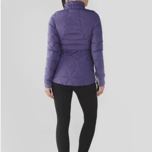 Lululemon Fluffed Up Jacket Quilted Puffer Coat Purple Gorpcore Athleisure Yoga thumbnail 2