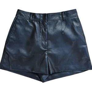 NWOT Aritzia BABATON Faux Leather Shorts Black Size 2 thumbnail 1