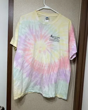 Unbranded Tie-Dye Pastel Swirl Short Sleeve Tee thumbnail 1