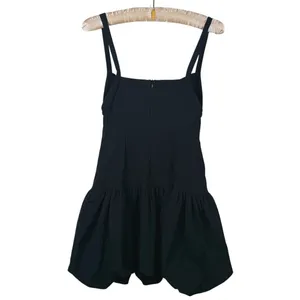 Zara Cut Out Balloon Mini Dress Size M Black Coquette Cocktail Party Event LBD thumbnail 4
