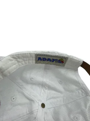 Chi Omega White Hat Baseball Cap Sorority Womens Greek Letters Embroidered Adams thumbnail 8
