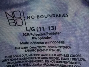No Boundaries Blue Pink Sponge Smudge Top 11-13 thumbnail 2