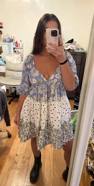 Printed dress asos thumbnail 1