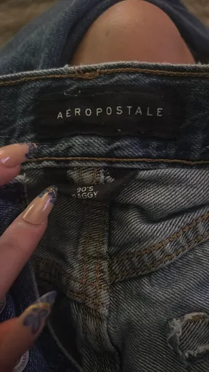 Baggy Ripped Aeropostale 90s Jeans thumbnail 4