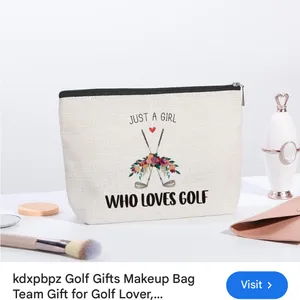 New Amazon White Golf Cosmetic Bag thumbnail 2