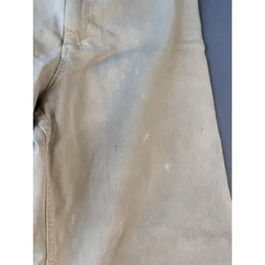 Zara Womens High Waisted Wide Leg Jeans Tan Khaki Raw Hem Size 4 US 26 thumbnail 3