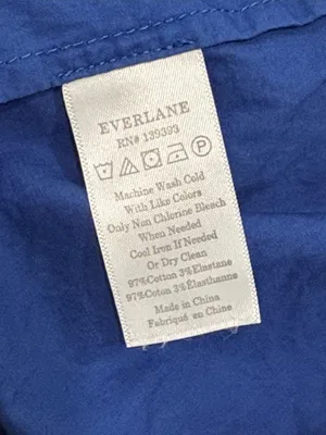 Everlane Clean Cotton Cross-Back Midi Dress Azure Blue Ooen-back Sundress 2 thumbnail 8
