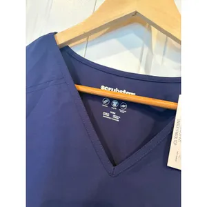 Scrubstar‎ Navy Scrub Top Size Medium thumbnail 6