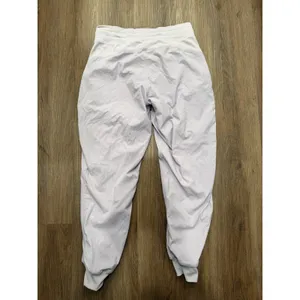 Lululemon Dance Studio Jogger Lavender Pinstripe Pants liner Size 8 flaw thumbnail 2