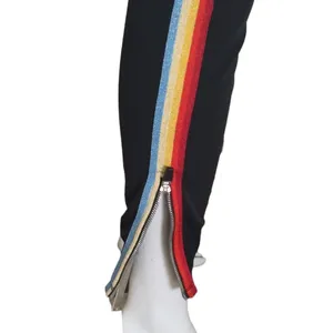 Spiritual Gangster Black Rainbow Sparkle Shimmer Zipper High Rise Legging Pants thumbnail 7
