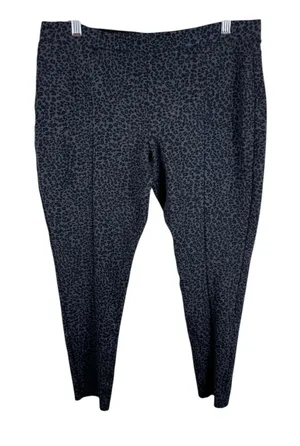 Blank NYC Black Gray Leopard Cheetah Mid Rise Cropped Knit‎ Dressy Leggings 31 thumbnail 1