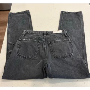 RE/DONE High Rise Loose Jeans in Washed Black with Rips Size 28‎ thumbnail 6