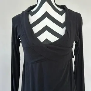 Cherish Black Long‎ Sleeve Top Sz LG thumbnail 2