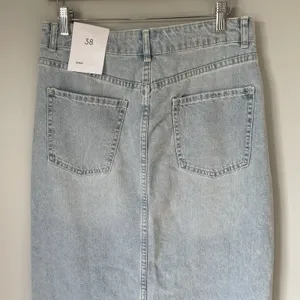 Bershka Denim High-Rise Maxi Skirt 100% Cotton Blue Women's Size EU 38/US 6 thumbnail 4