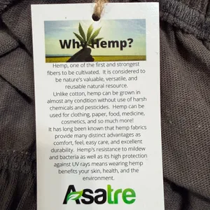 Asatre Women Hemp Blend Jogger Lounge Pants Charcoal Grey Size L thumbnail 6