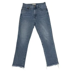 Madewell The Perfect Vintage Jeans Straight Leg Sz 27 Ainsworth Frayed LightWash thumbnail 2