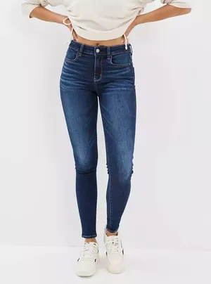 American Eagle Super Stretch Hi Rise Jegging Size 8 Regular thumbnail 1