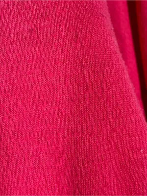 Anthropologie Bright Pink V Neck Dolman Sleeve Boxy Top thumbnail 6