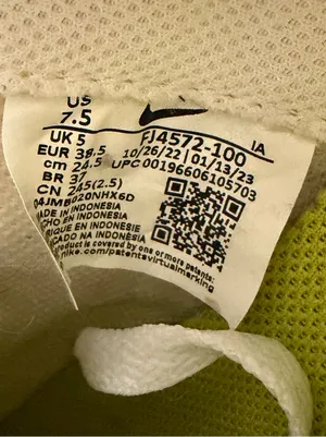 Nike Waffle Debut Athletic Sneakers White Hot Punch Pink Green size 7.5 thumbnail 11