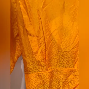Ronny Kobo NWT Jade Midi Dress‎ Marygold Sz M thumbnail 4