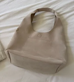 Abercrombie Suede Bag Tan Cream thumbnail 1