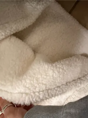 White Sherpa Quarter-Zip Pullover thumbnail 2