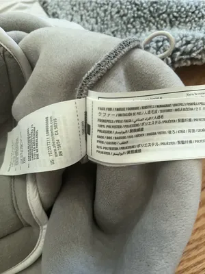 Abercrombie Gray Sherpa fleece Jacket Large Full Zip Cozy Teddy thumbnail 7