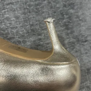 Kurt Geiger London Gold Metallic Leather Pointed Toe Pumps Heels EU 38 US 7.5/8 thumbnail 7