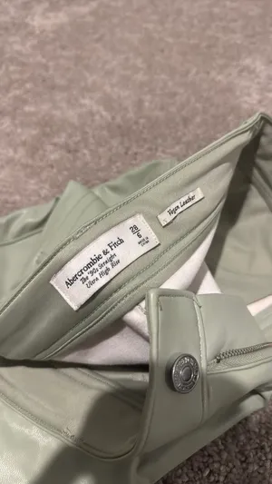 Abercrombie & Fitch Vegan Leather Pants thumbnail 3