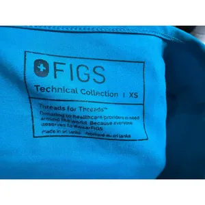 FIGS Scrub Top Women XSmall Blue Technical Collection One-Pocket Medical Nurse‎ thumbnail 2
