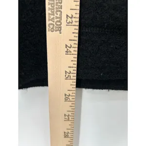 JM Collection Black 100%‎ Boiled Wool Button Front Cardigan Jacket Large VTG thumbnail 5