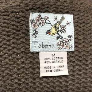 Anthropologie ‘Tabitha’ Charcoal Gray Ribbed Open-Front Long Cardigan Euc! thumbnail 9