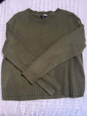 H&M Green Knit Sweater thumbnail 3