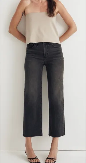 Madewell Perfect Vintage Wide-Leg Crop Jeans thumbnail 1