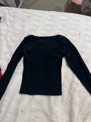Hollister Black Scoop Neck Long Sleeve Shirt thumbnail 3