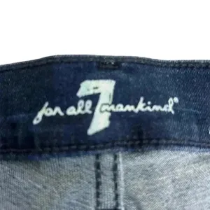 7 For All Mankind‎ Women's Skinny Jeans Size 31 Dark Wash Blue Denim thumbnail 10