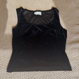 Vintage 90s Black Velvet Tank thumbnail 1