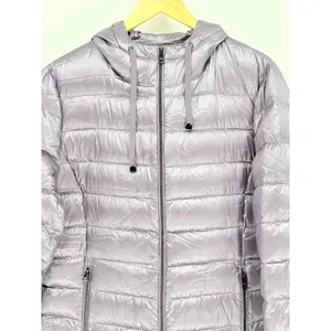 Andrew Marc‎ Puffer Jacket Womens XL Lilac Purple Packable Premium Down Hooded thumbnail 4