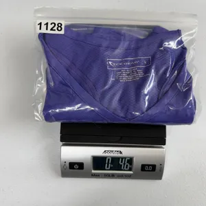 Tek‎ Gear purple blue active stretch v-neck athletic short sleeve shirt large thumbnail 6