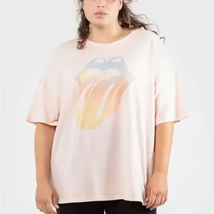 Dex Rolling Stone Graphic Tee Vtg Pink Size 2X thumbnail 1