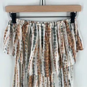 Free People Summer Vibes Tie‎ Dye Flounce Overlay Tube Jumpsuit thumbnail 4