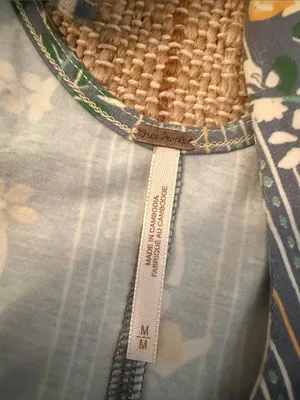 Free People Melanie Tank Top, Dusty Combo, Blue Floral Medium thumbnail 6