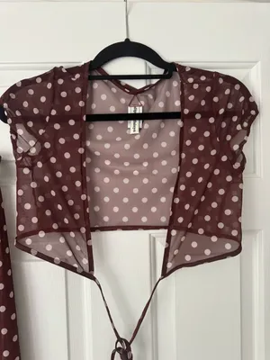 Dippin’ Daisy’s That Girl Sheer Mesh Matching Pants Set, Size S thumbnail 7