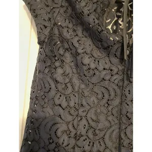 Loft Lace Shift Dress Floral Black Keyhole Back Ribbon Tie Elegant Cap‎ Sleeve thumbnail 10