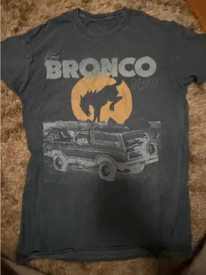Bronco T Shirt Blue Size L thumbnail 1