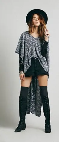 Free People Drifter Pullover Poncho thumbnail 1