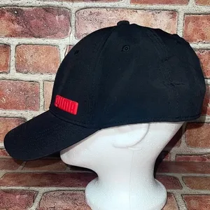 Pre-Owned PUMA Black Stretch Fit Hat Cap Activewear Athleisure Sz L/XL PEHW1129 thumbnail 2