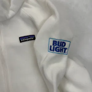 Patagonia Fleece Jacket Full Zip Bud Light White‎ Outdoors Women's M thumbnail 5