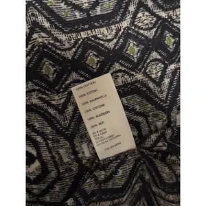 Free People Womens Top Gray Mostly Meadow Blouse Aztec Babydoll Boho Medium thumbnail 10
